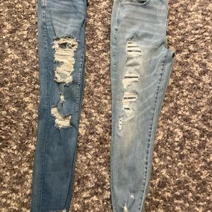 2 pairs of Women’s size 12 American Eagle jeggings.